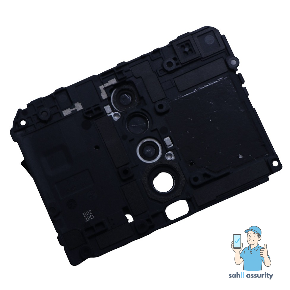 Camera Lens Glass with Frame for Xiaomi Poco X2 Black thumbnail